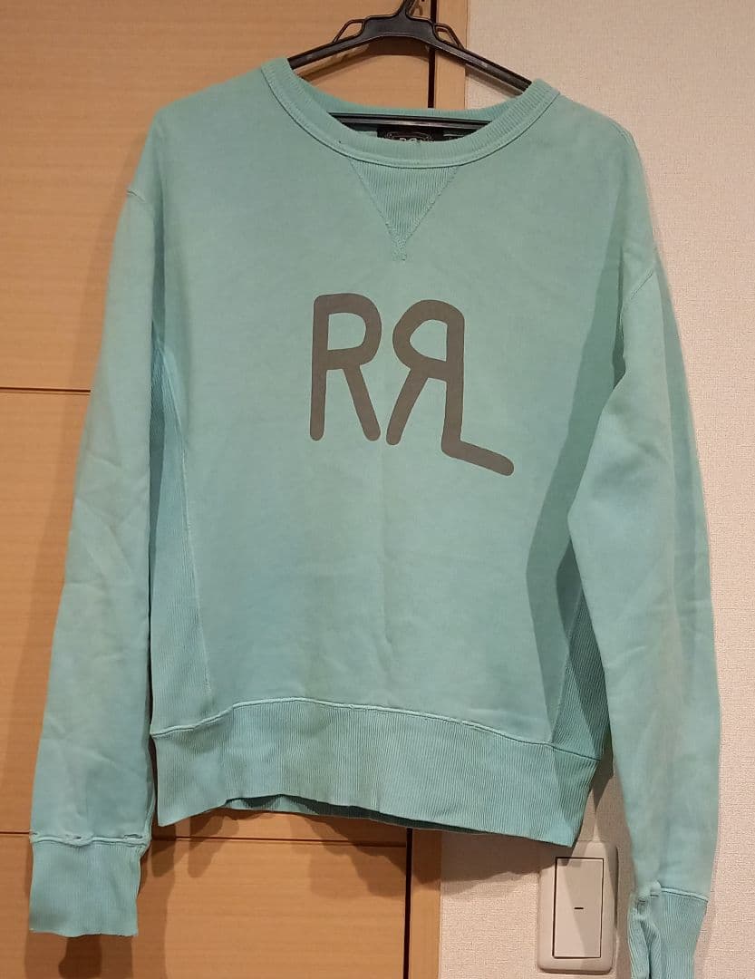 RRL ミントグリーン クルーネック トレーナー M