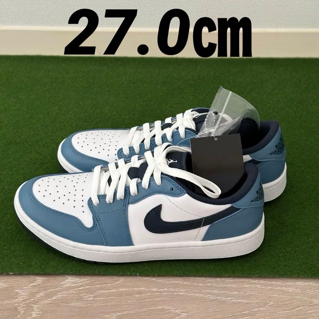Nike エア ジョーダン 1 LOW G ブルー 27.0cm