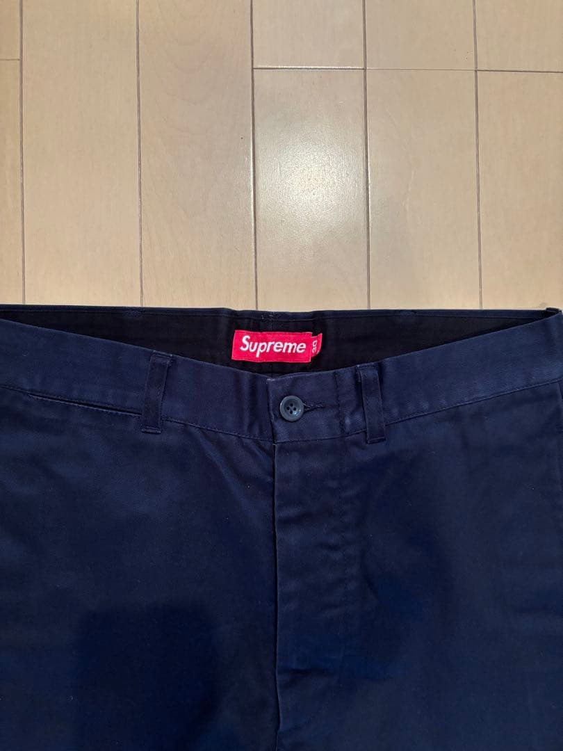 Supreme ネイビー ワークパンツ