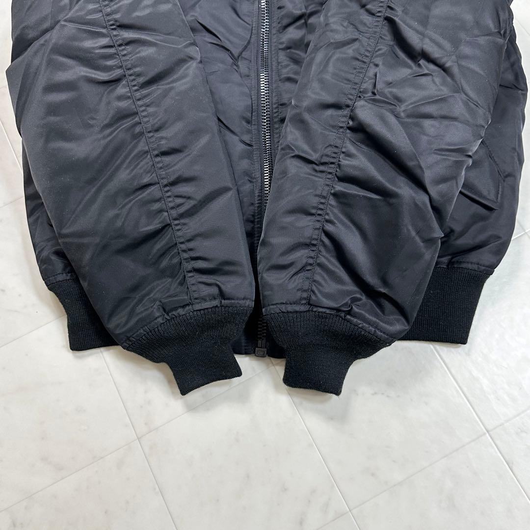 〈新品〉AVIREX×新日本プロレス50周年記念【XL】MA-1ジャケット 黒