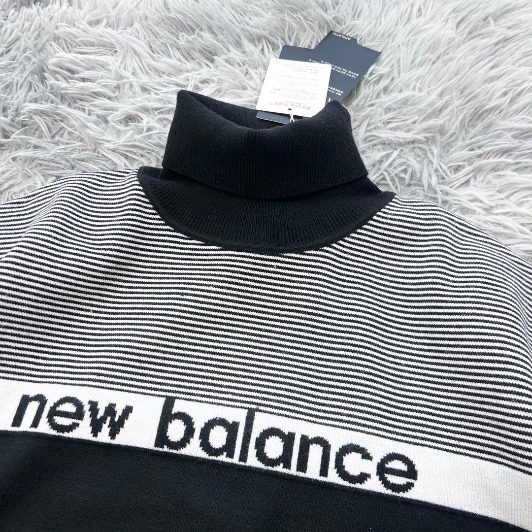 新品　ニューバランスゴルフ　タートルネック　ニット　セーター　ブラック　サイズ6