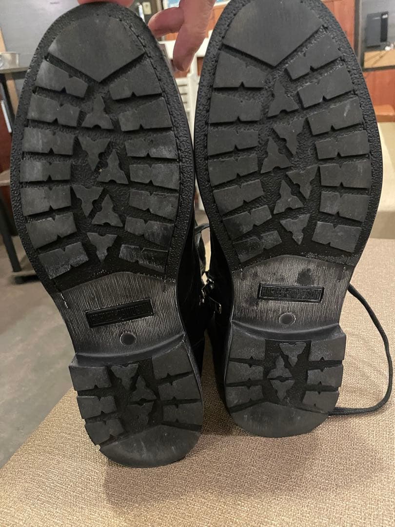 Harley-Davidson 黒ブーツ ジッパー付き　ハーレーダビッドソン