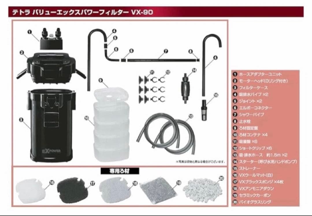 テトラプレミアム　VXパワーフィルター　90