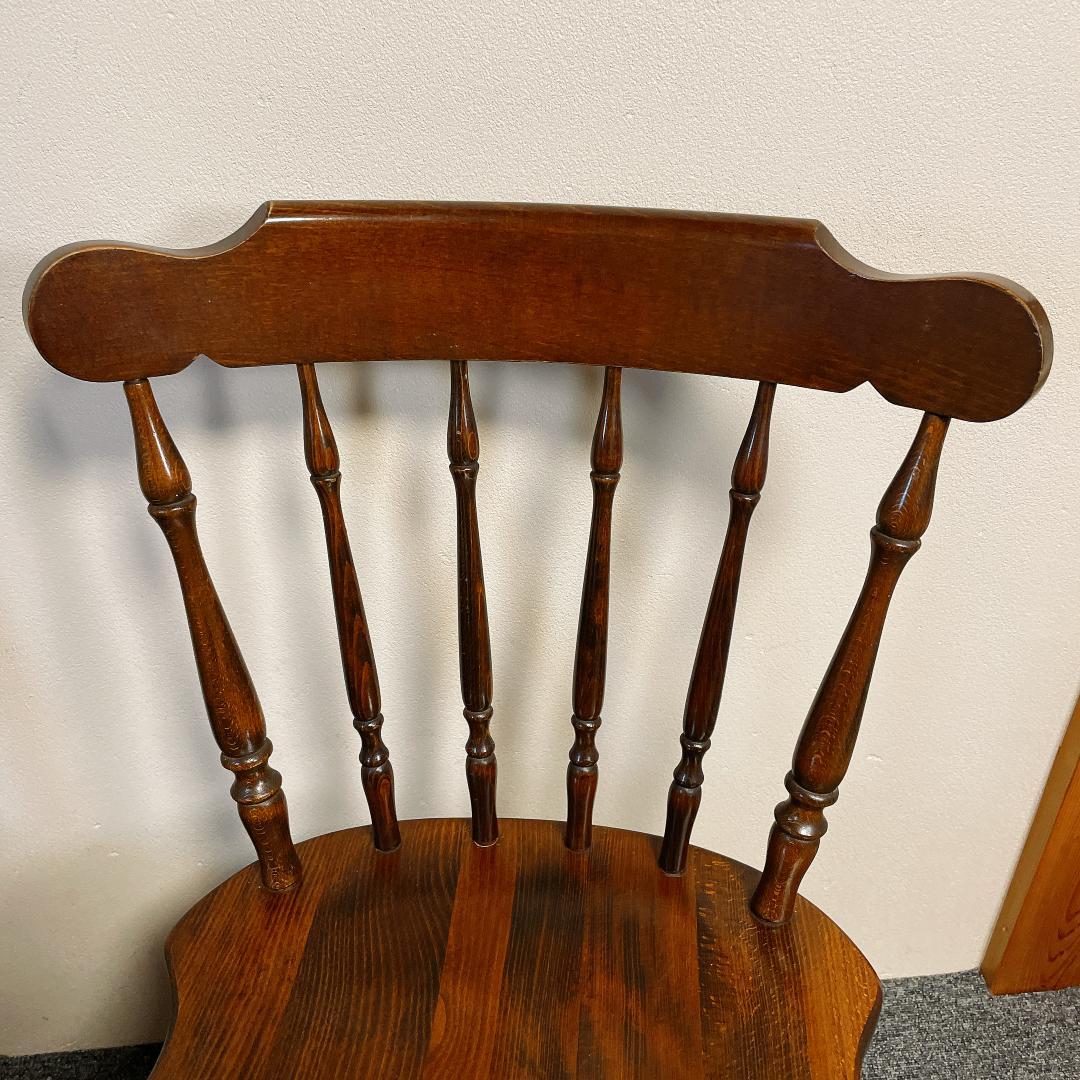 準美品　名作　飛騨産業 キツツキマーク ダイニングチェア 2脚　ウィンザーチェア