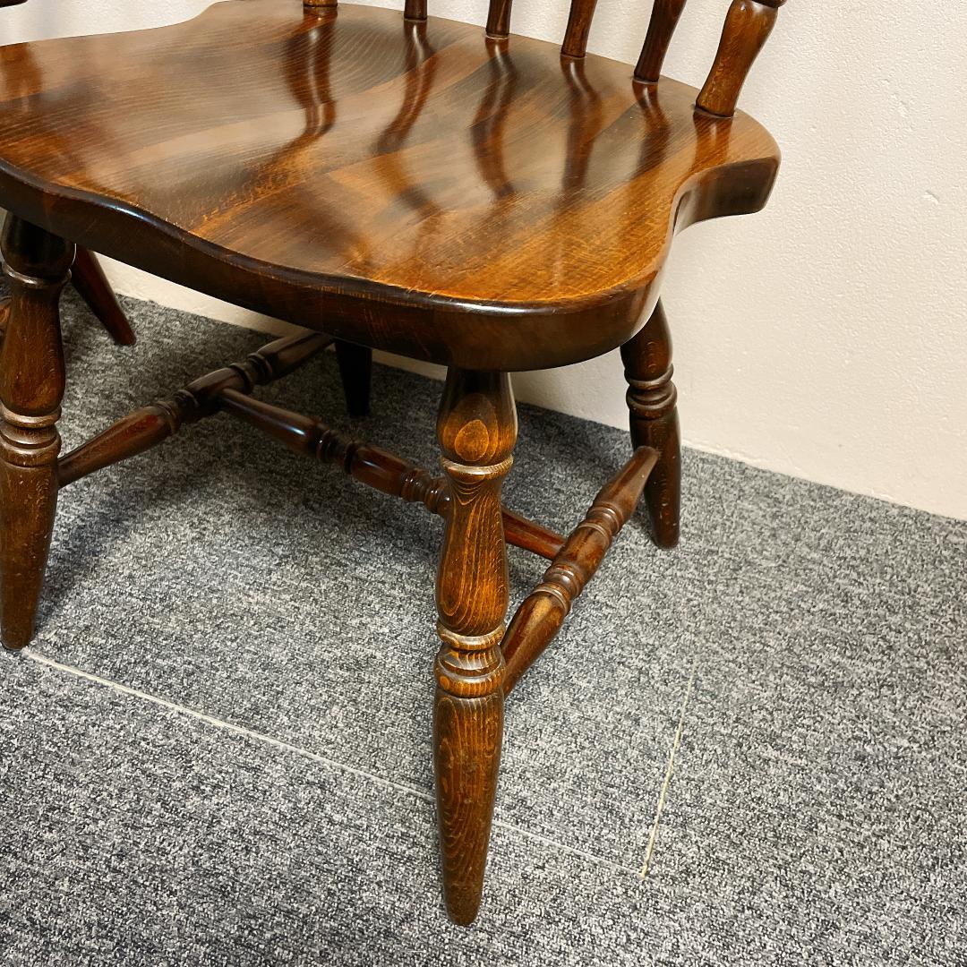 準美品　名作　飛騨産業 キツツキマーク ダイニングチェア 2脚　ウィンザーチェア