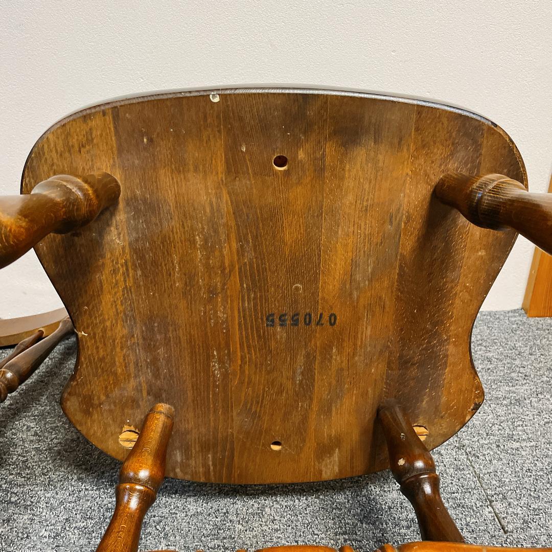 準美品　名作　飛騨産業 キツツキマーク ダイニングチェア 2脚　ウィンザーチェア