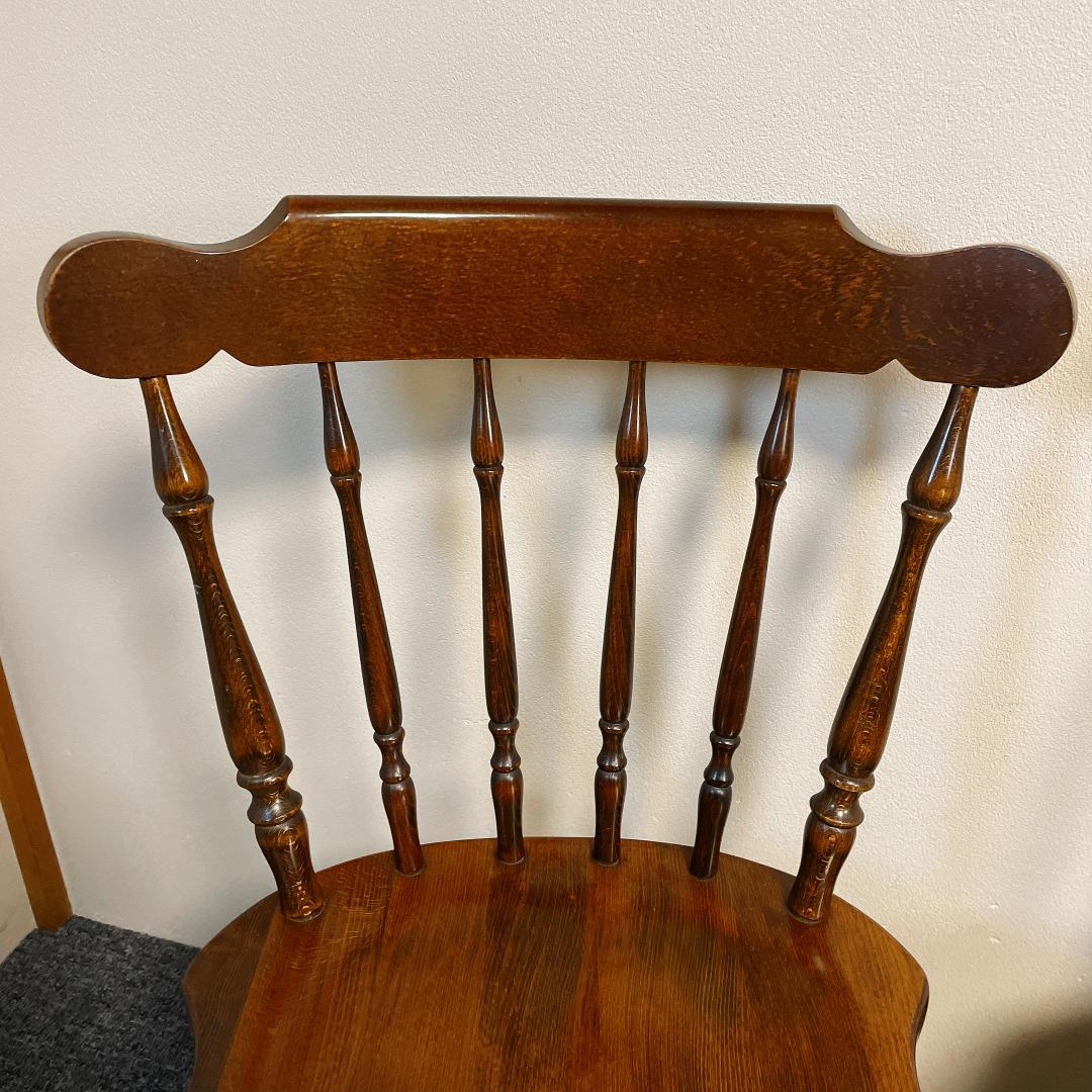 準美品　名作　飛騨産業 キツツキマーク ダイニングチェア 2脚　ウィンザーチェア