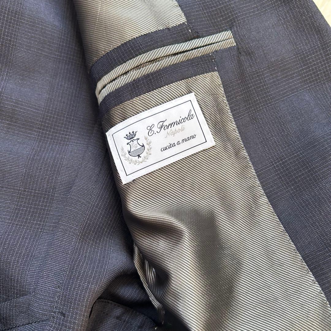 Errico Formicola シルク　モヘヤ　スーツ　ネイビー