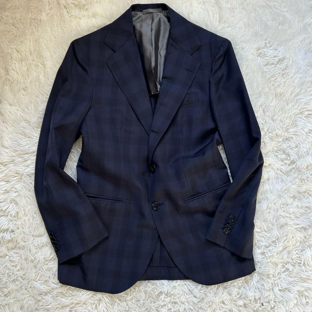 Errico Formicola シルク　モヘヤ　スーツ　ネイビー