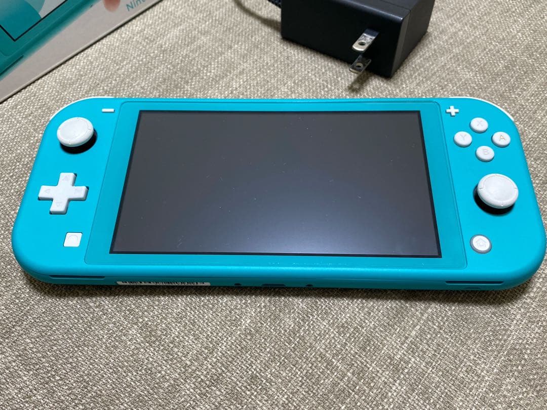 Nintendo Switch Lite ターコイズ 本体 充電器、外箱付き