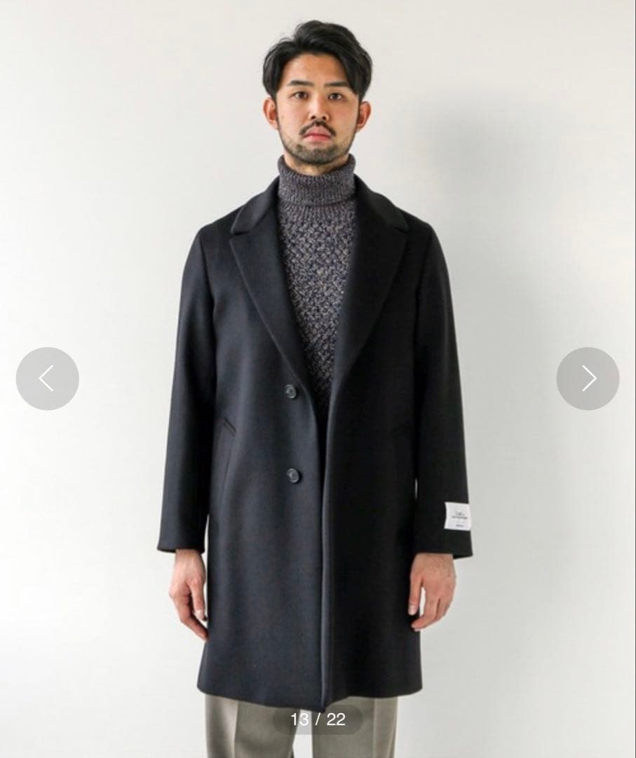 EDIFICE 140sブレンドモッサアルスターコート L完売 美品エディフィス