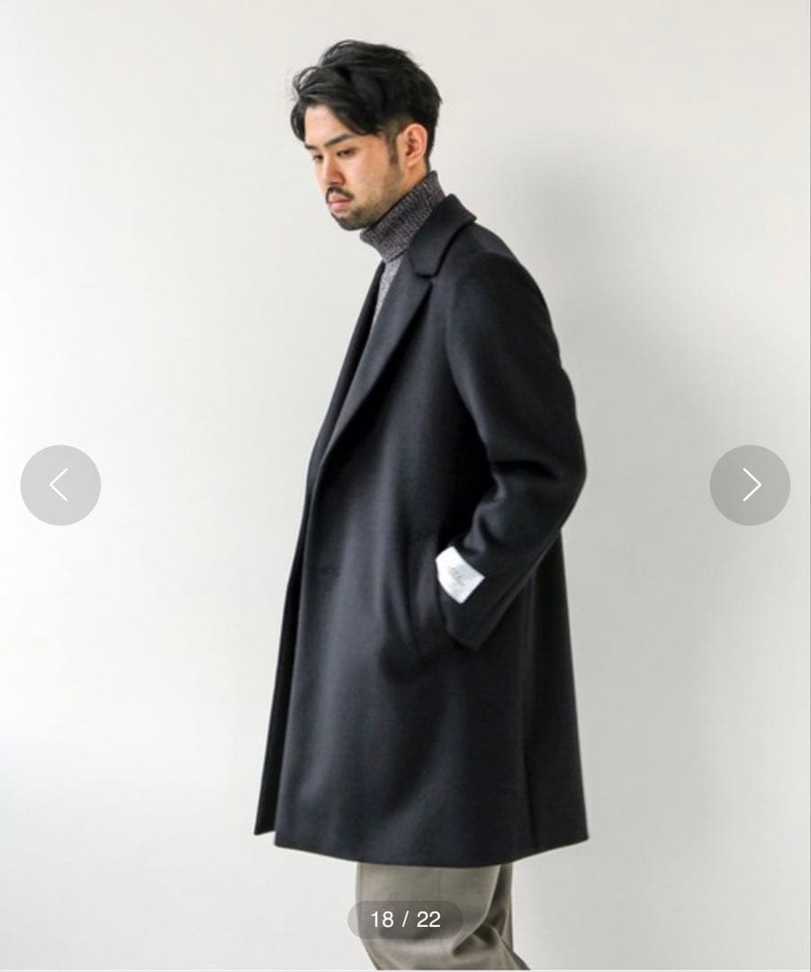 EDIFICE 140sブレンドモッサアルスターコート L完売 美品エディフィス