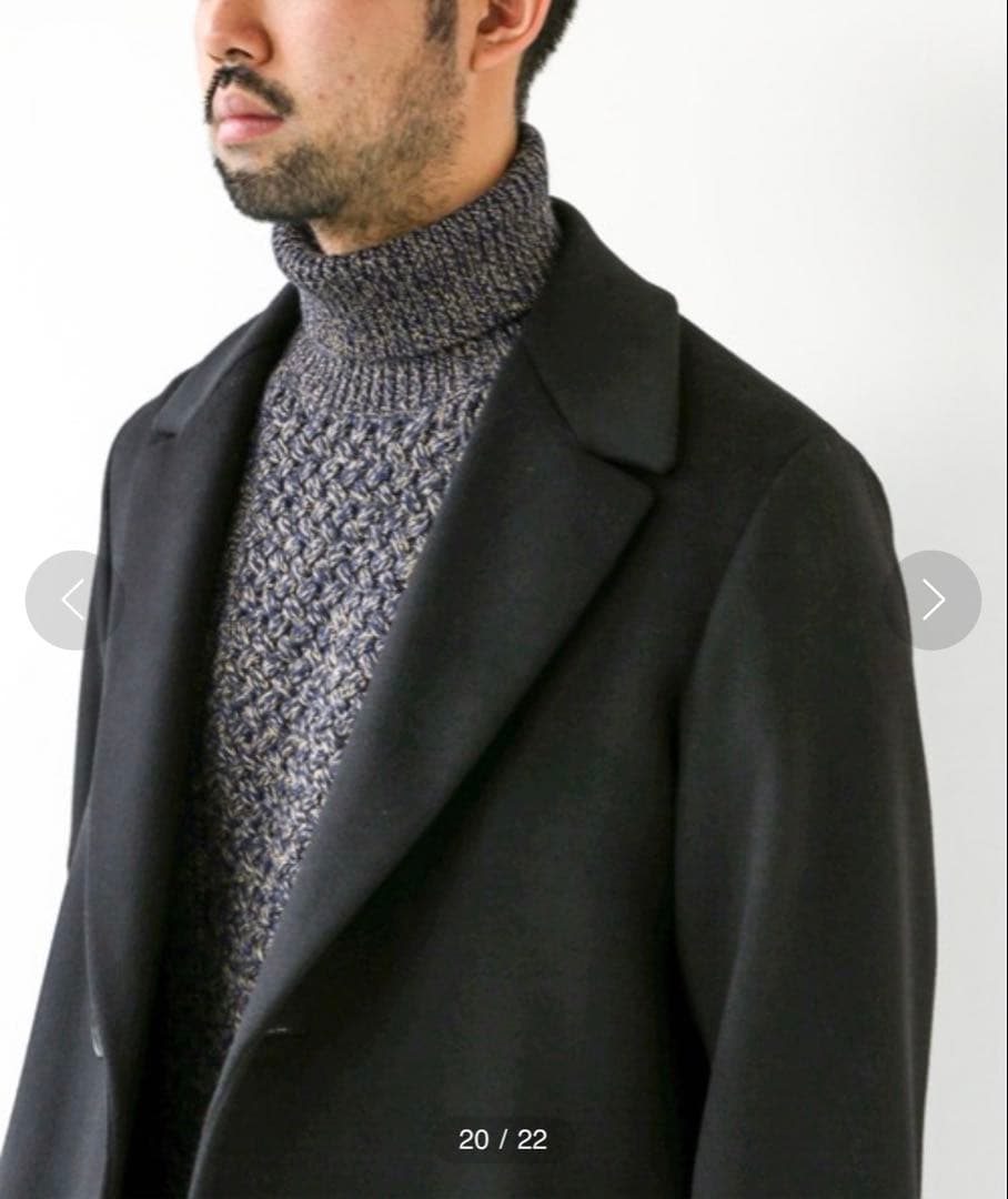 EDIFICE 140sブレンドモッサアルスターコート L完売 美品エディフィス