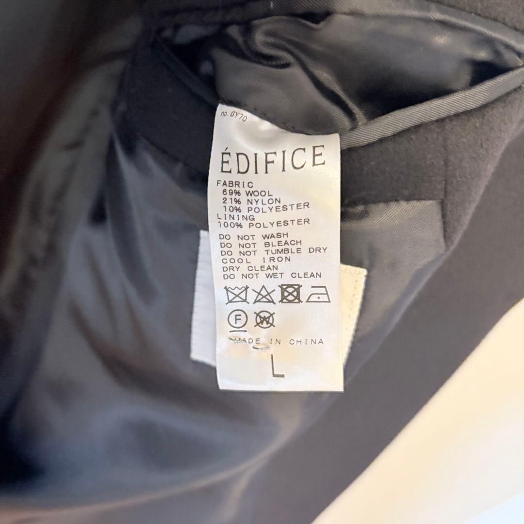 EDIFICE 140sブレンドモッサアルスターコート L完売 美品エディフィス