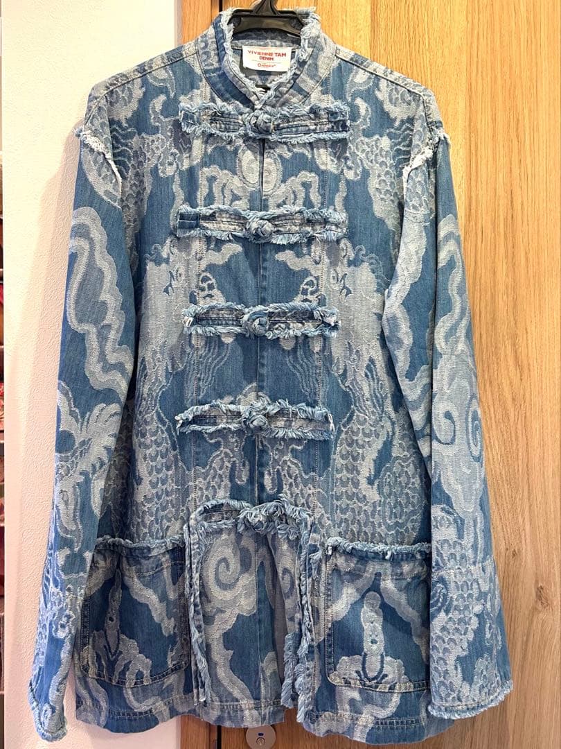 【一回のみ着用】2024年 ヴィヴィアンタム デニムチャイナジャケット【レア品】