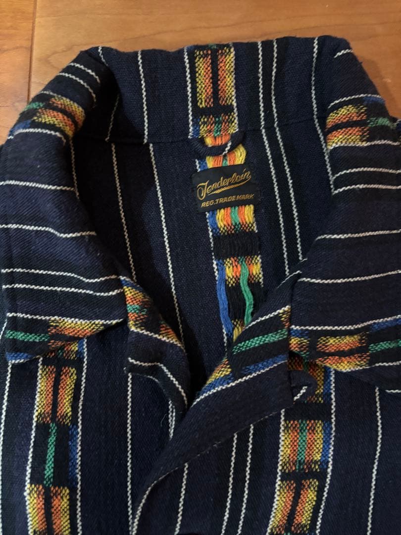 美品 テンダーロイン グアテマラ T-GTM JKT ネイビー ネイティブ M