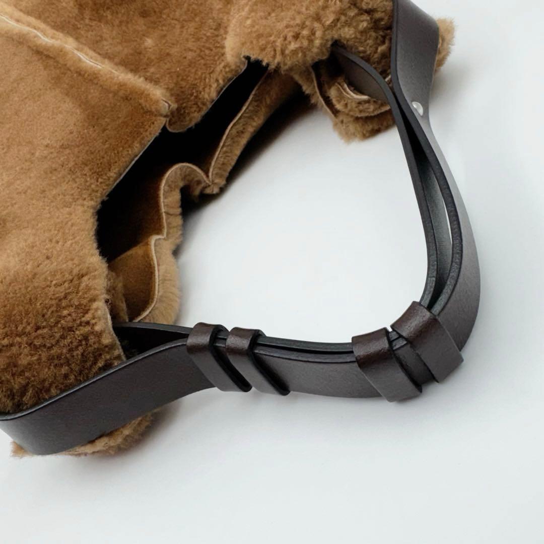 極美品✨アニタビラルディ ムートンバッグ ピカソ イタリア製 ファー ボア 本革