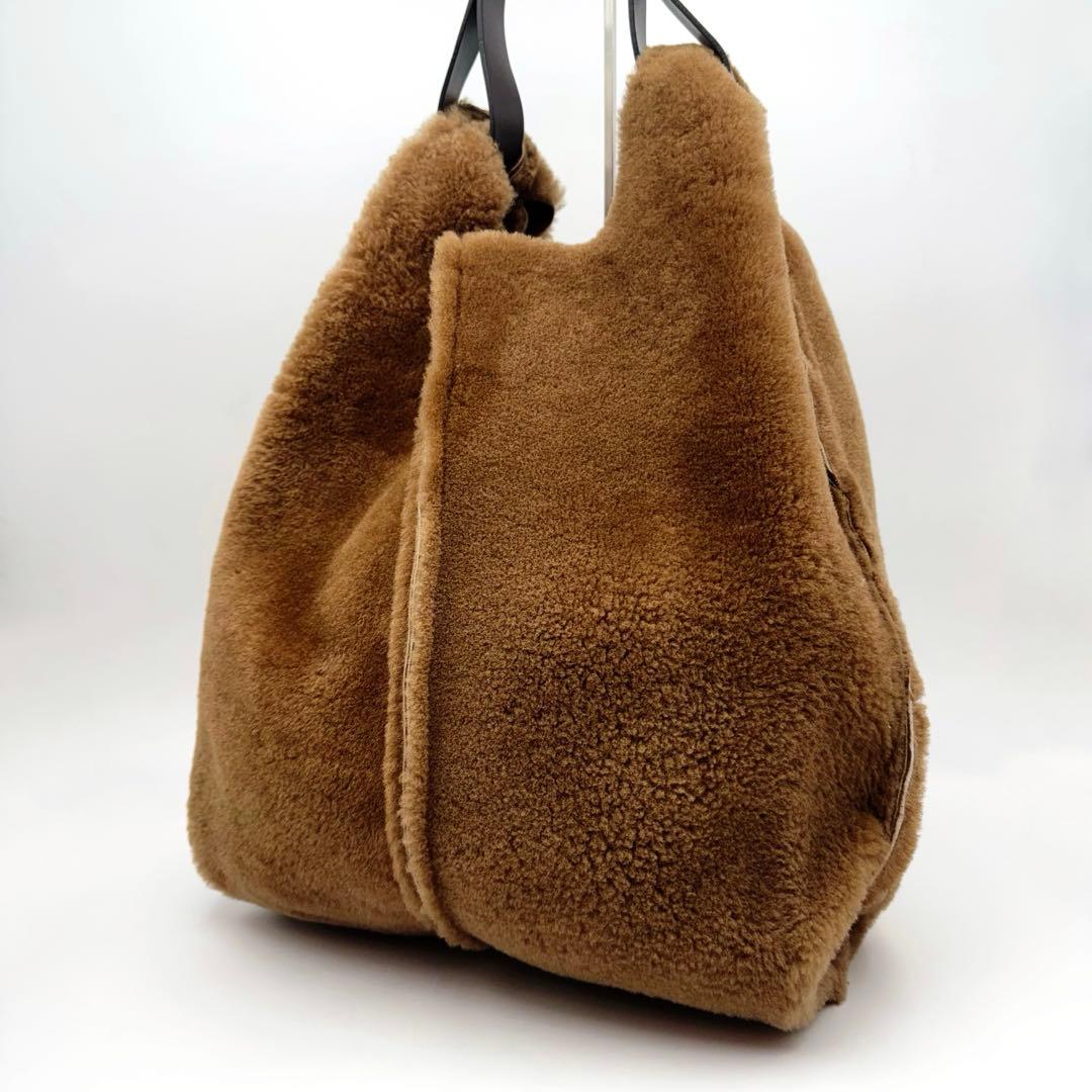 極美品✨アニタビラルディ ムートンバッグ ピカソ イタリア製 ファー ボア 本革