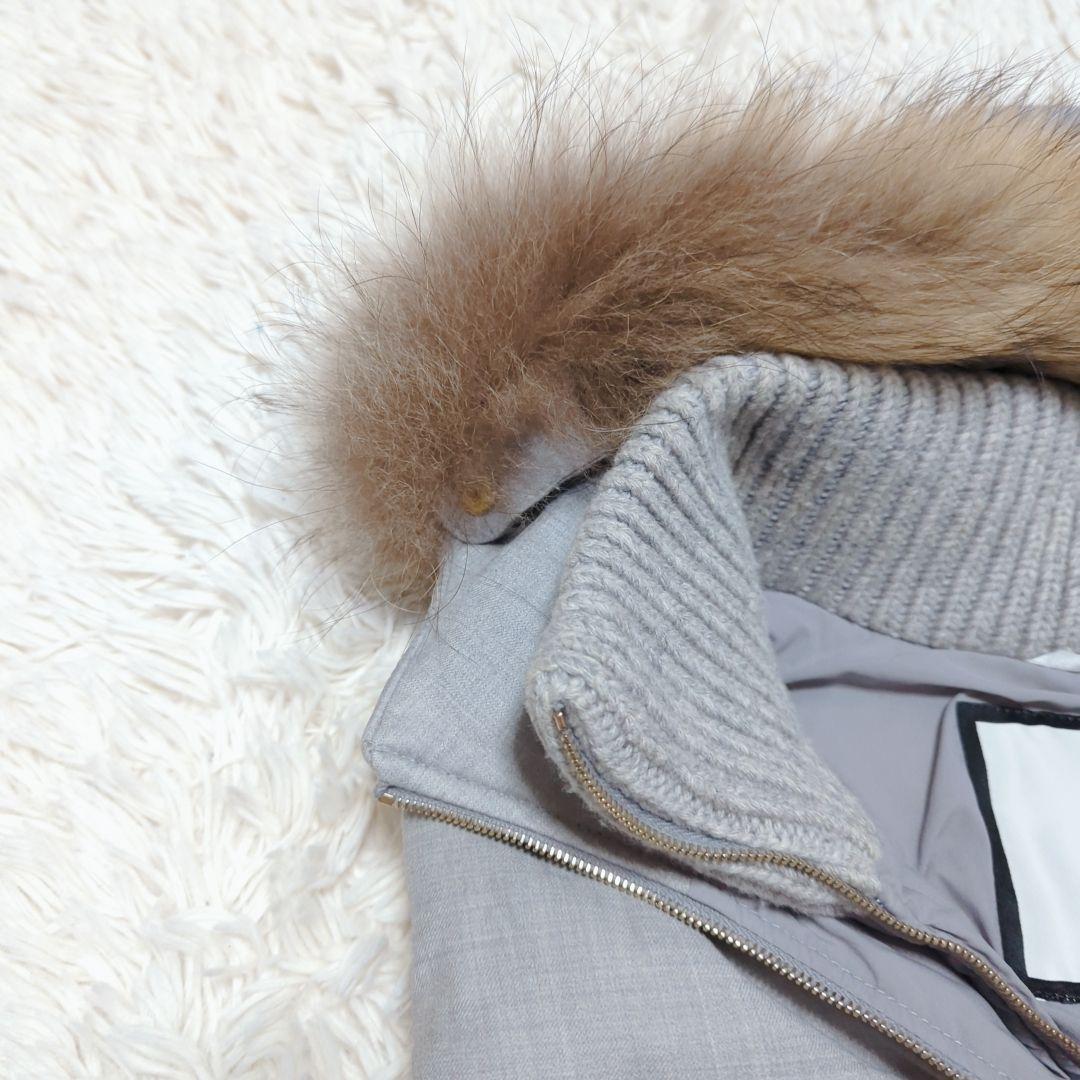 タトラス　ダウンベスト ファグリア　ファー　ラクーン　シルク混　ウール