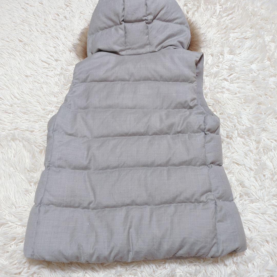 タトラス　ダウンベスト ファグリア　ファー　ラクーン　シルク混　ウール