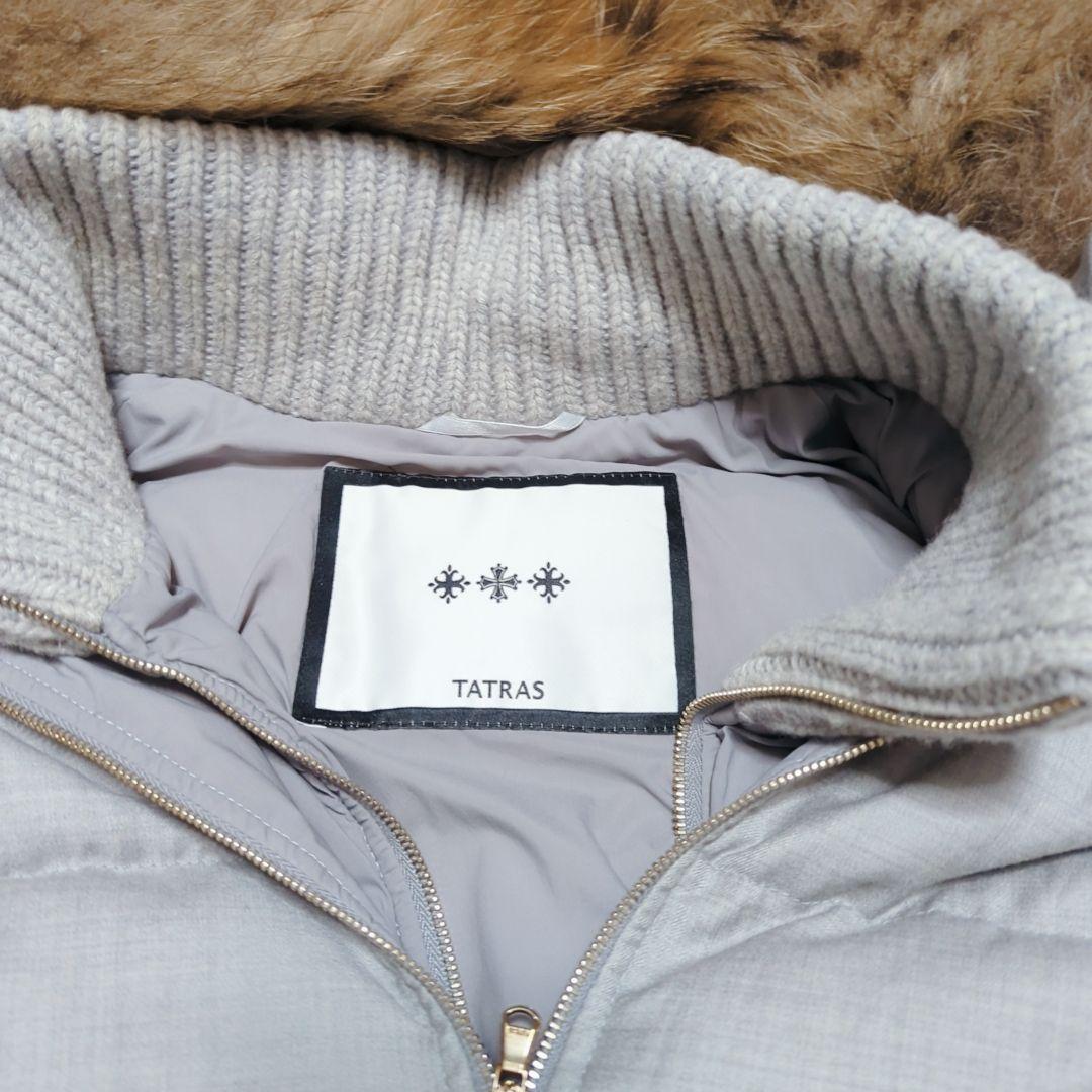 タトラス　ダウンベスト ファグリア　ファー　ラクーン　シルク混　ウール