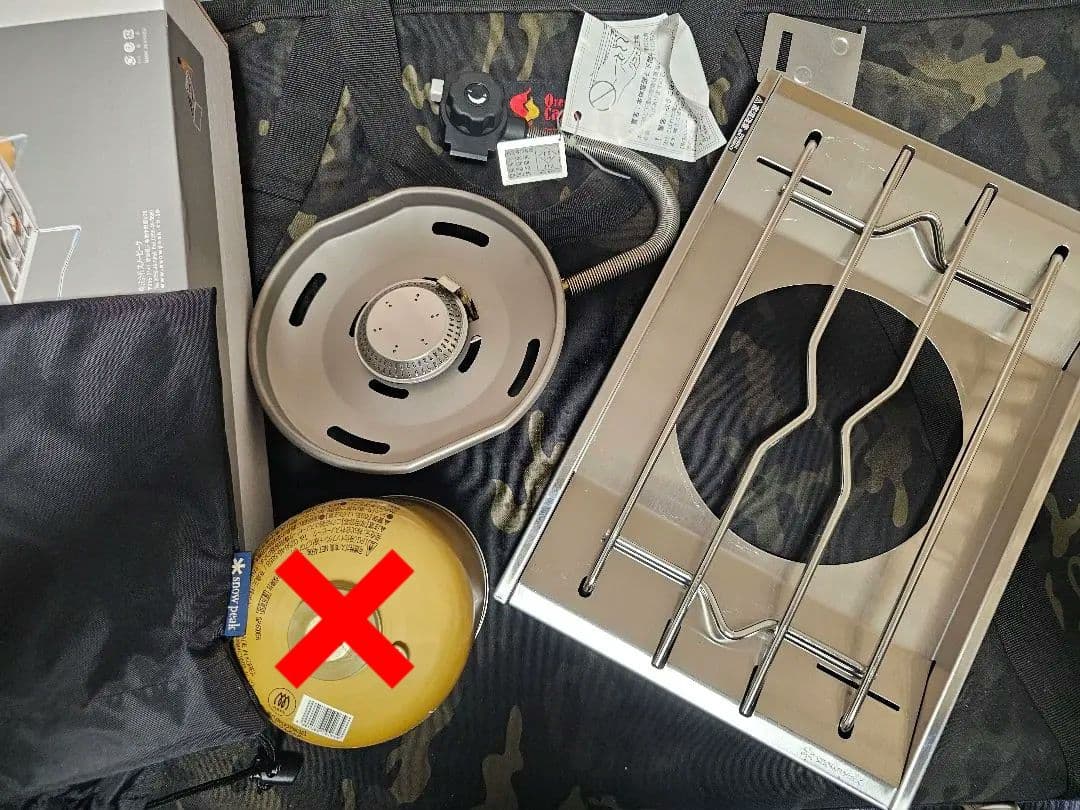 点検点火のみ！スノーピーク フラットバーナー