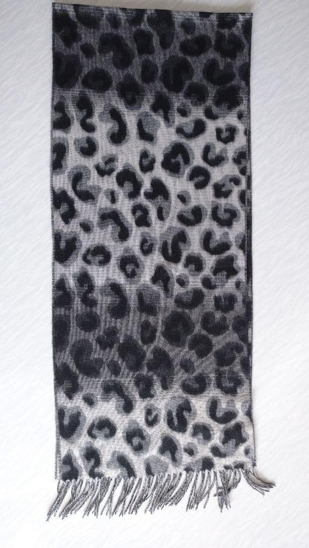 カステルバジャック　マフラー　ホワイト/ブラック/グレー