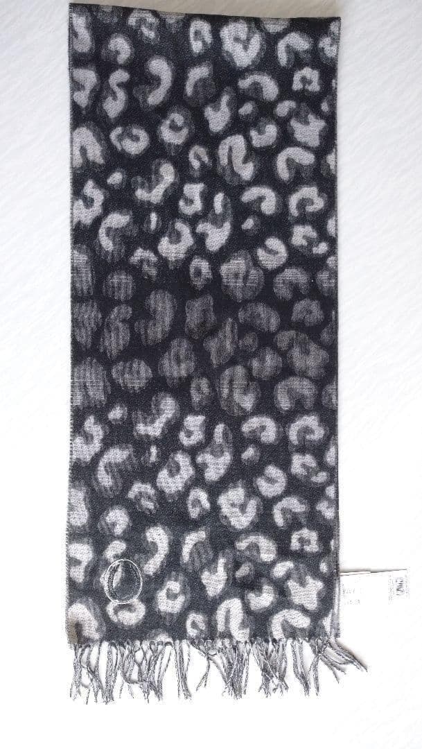 カステルバジャック　マフラー　ホワイト/ブラック/グレー