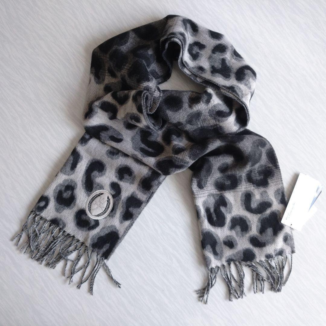 カステルバジャック　マフラー　ホワイト/ブラック/グレー