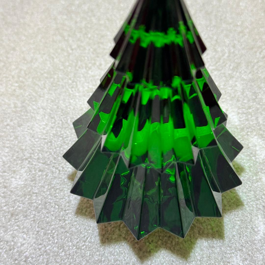 【美品】バカラ Baccarat ミルニュイ クリスマスツリー グリーン