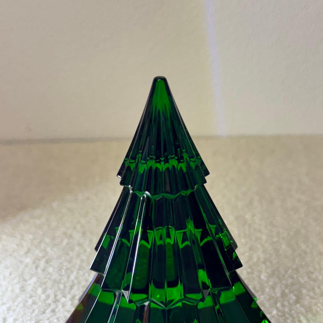 【美品】バカラ Baccarat ミルニュイ クリスマスツリー グリーン