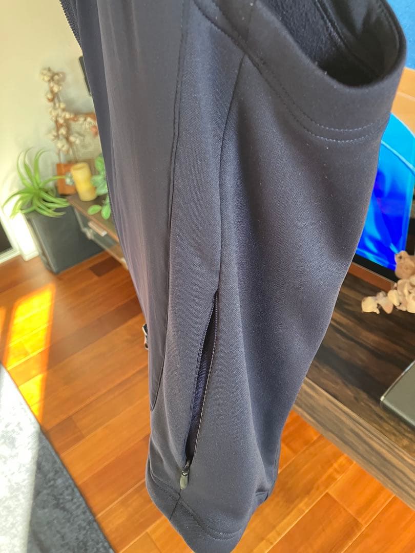 BEAMS GOLF フード付きベスト M ネイビー