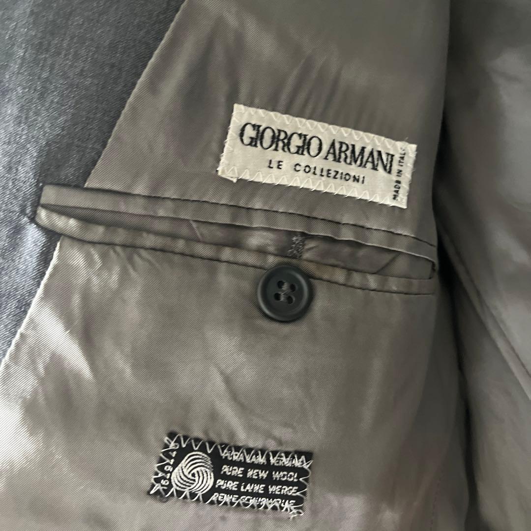 GIORGIO ARMANI セットアップ　スーツ　グレー　ダブル　アルマーニ