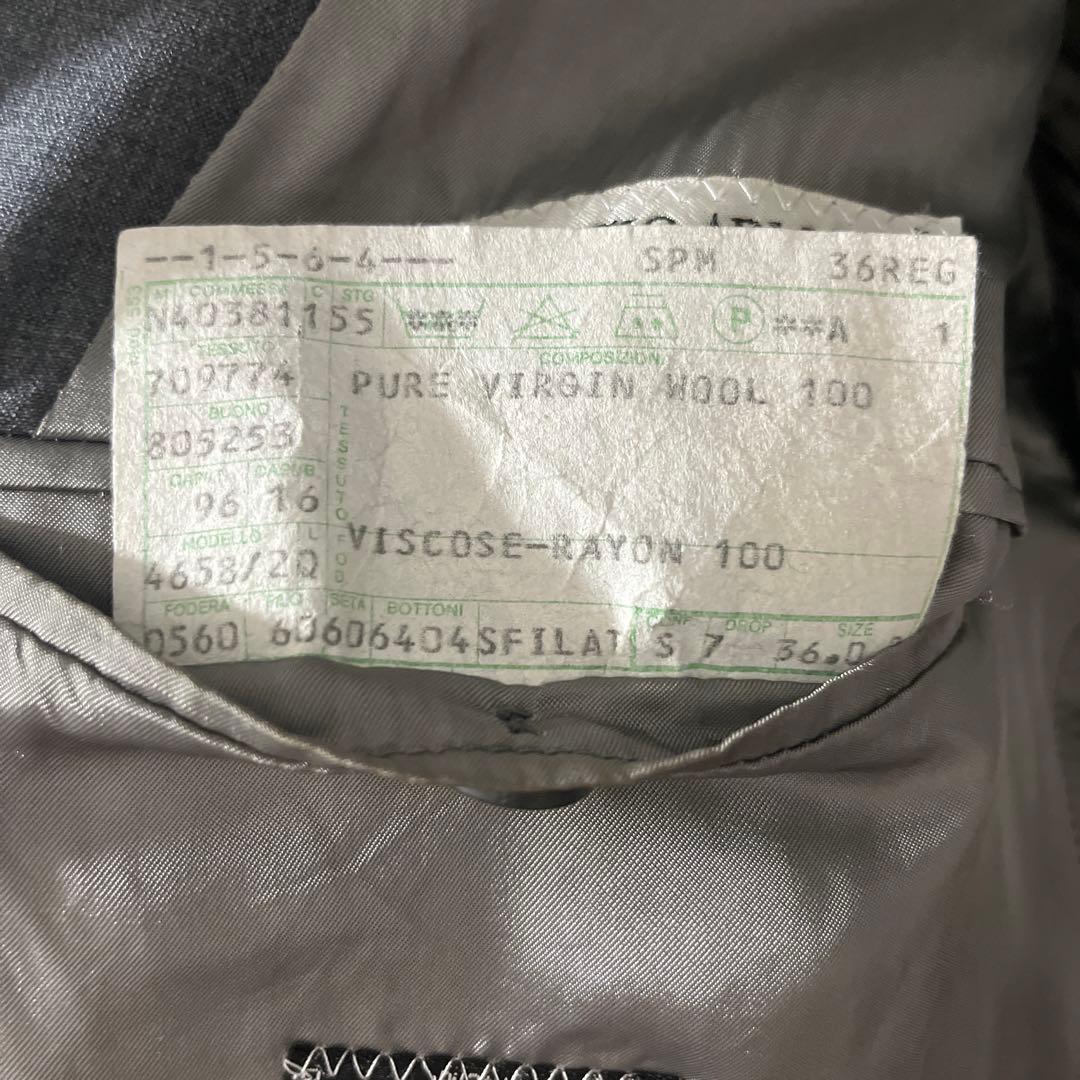 GIORGIO ARMANI セットアップ　スーツ　グレー　ダブル　アルマーニ