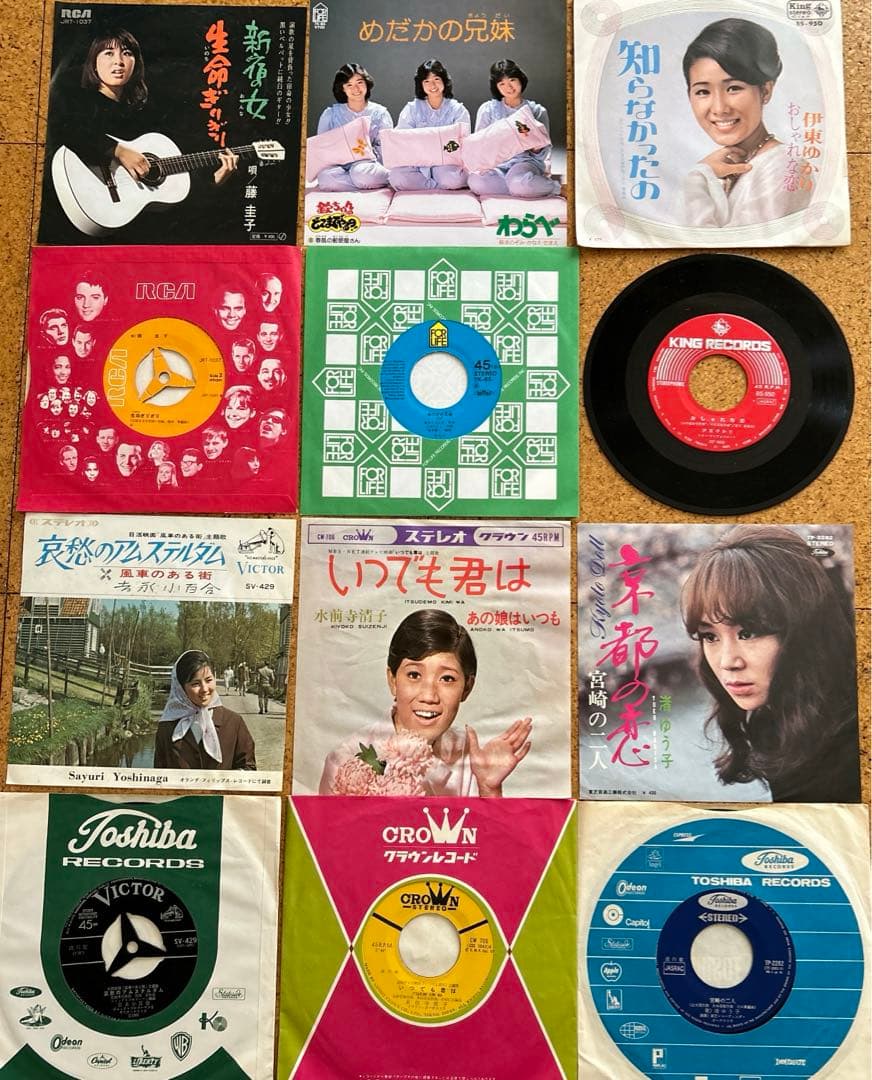 ベルソス VS-M001と昭和歌謡のレコードのセット