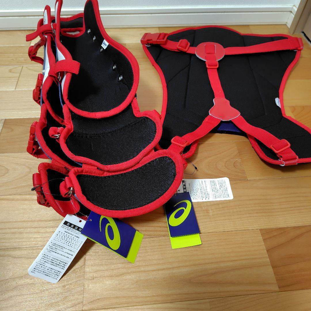 アシックス 一般軟式 野球 キャッチャー レガース　プロテクター セット