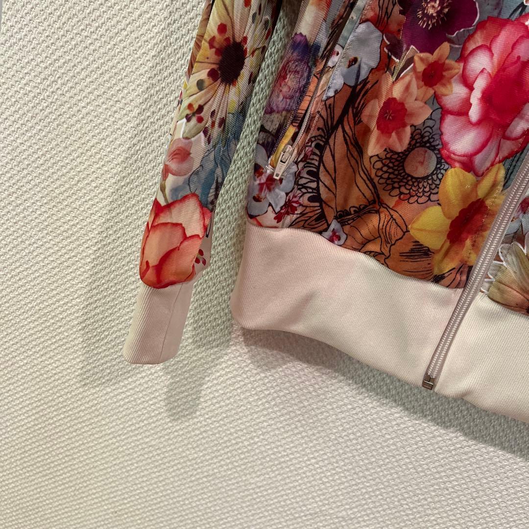 adidas original 花柄 ジップアップジャージ