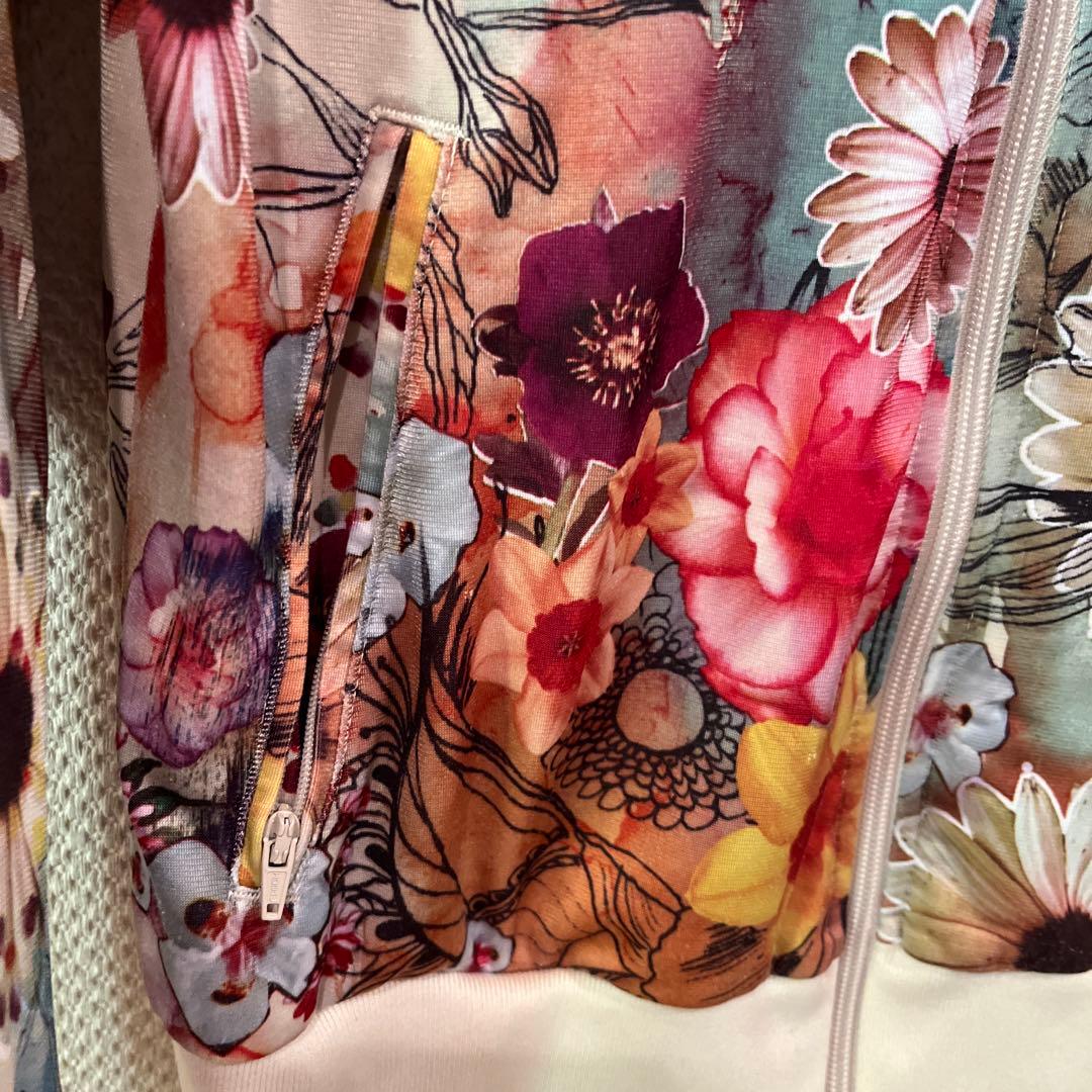 adidas original 花柄 ジップアップジャージ