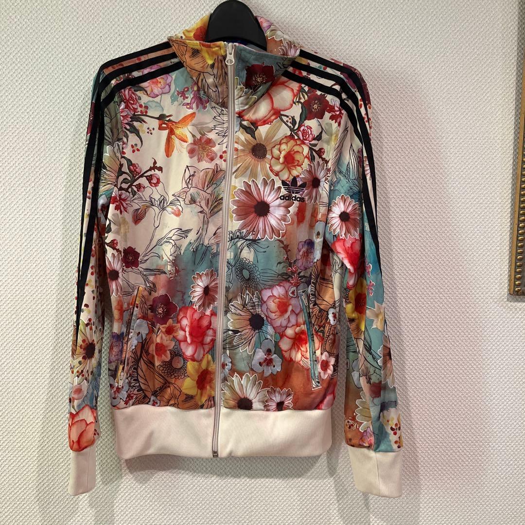 adidas original 花柄 ジップアップジャージ