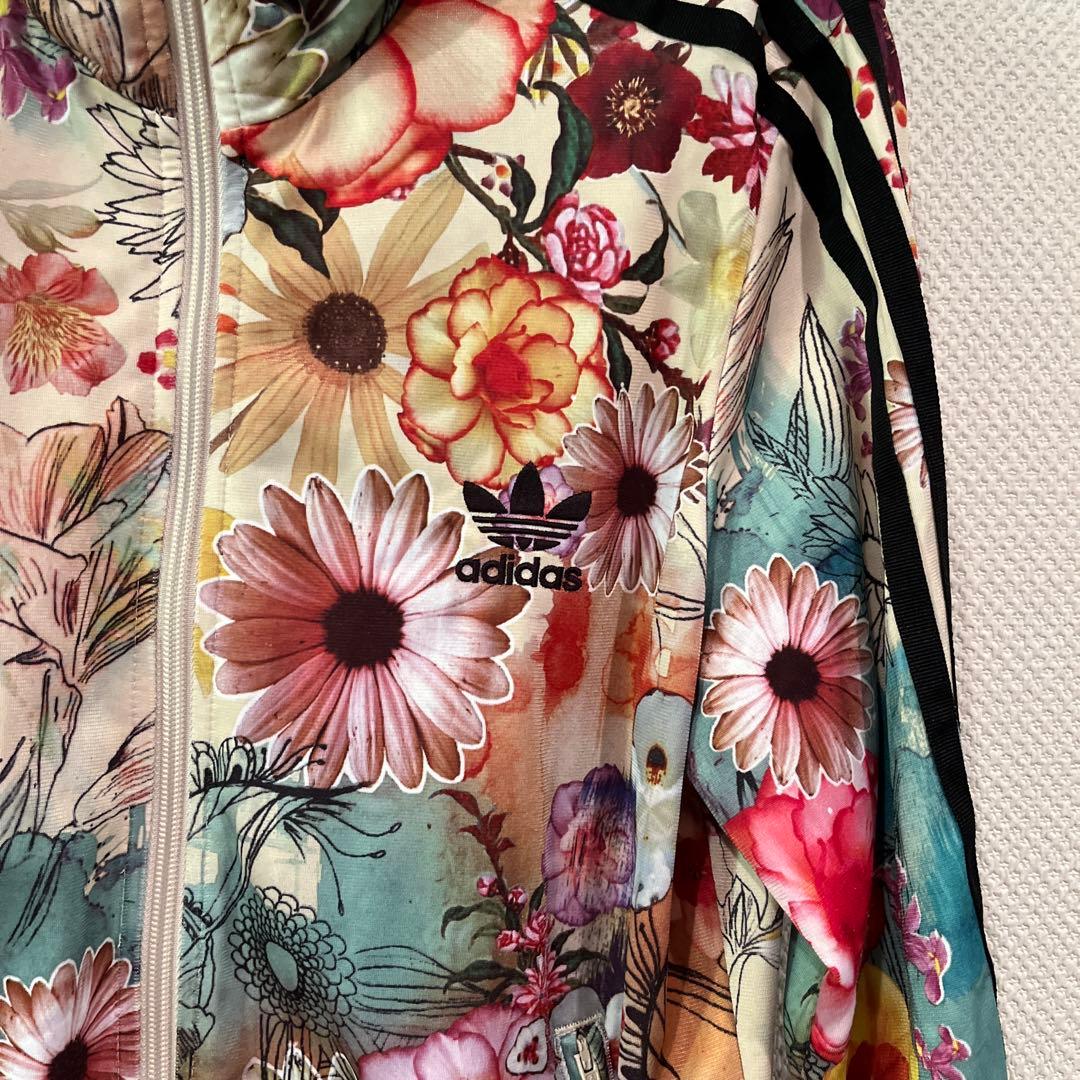adidas original 花柄 ジップアップジャージ
