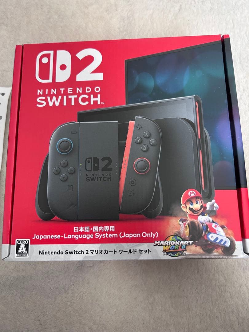 新品未開封　Nintendo Switch 2 マリオカート同封版