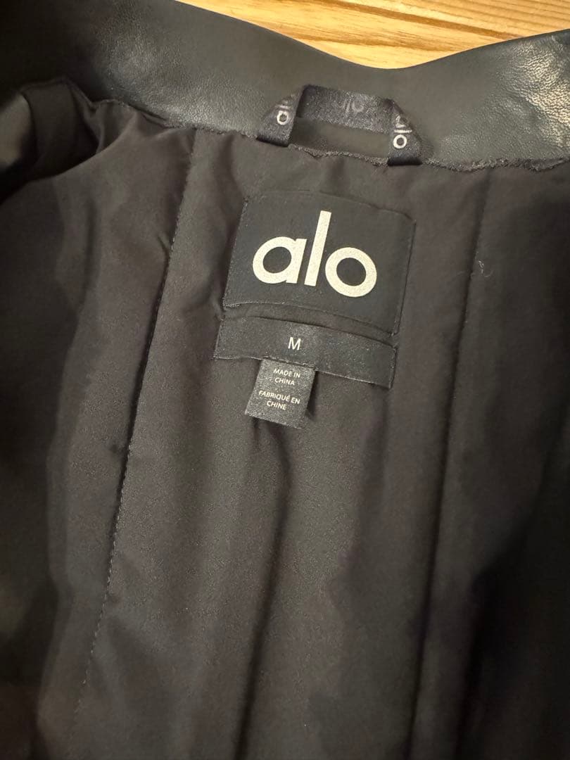 大幅値下げ！ 東原亜希さん着用！ alo ブラック ボンバージャケットMA1 M