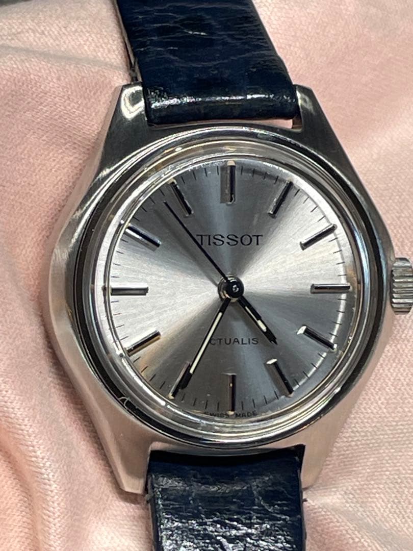 TISSOT ACTUALIS 17石手巻き　正確稼働　純正ベルト・尾錠・箱　美