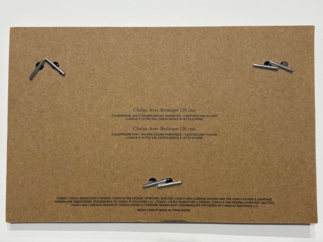 coach シルバー スワッガー チェーン・チャーム　CW662