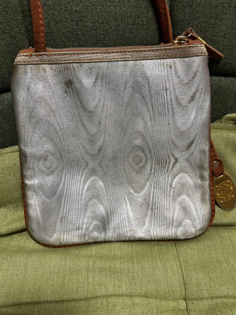 LOEWE アナグラム柄 ナイロンキャンバス ミニショルダーバッグ ポシェット