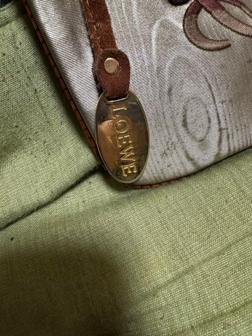 LOEWE アナグラム柄 ナイロンキャンバス ミニショルダーバッグ ポシェット