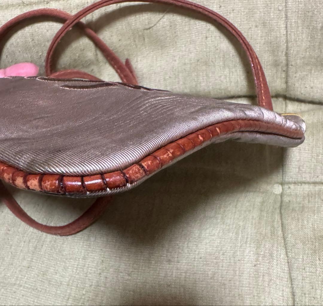 LOEWE アナグラム柄 ナイロンキャンバス ミニショルダーバッグ ポシェット