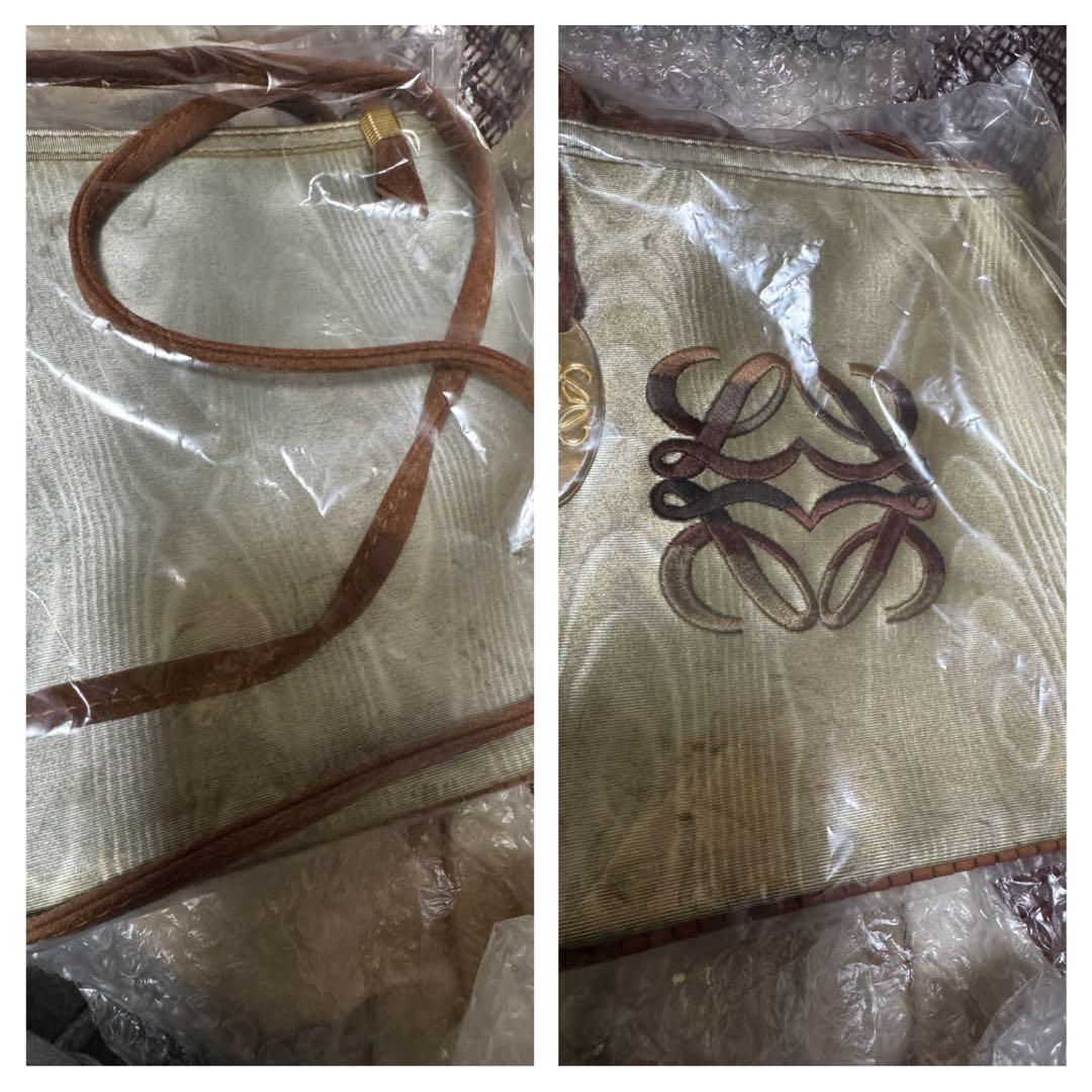 LOEWE アナグラム柄 ナイロンキャンバス ミニショルダーバッグ ポシェット