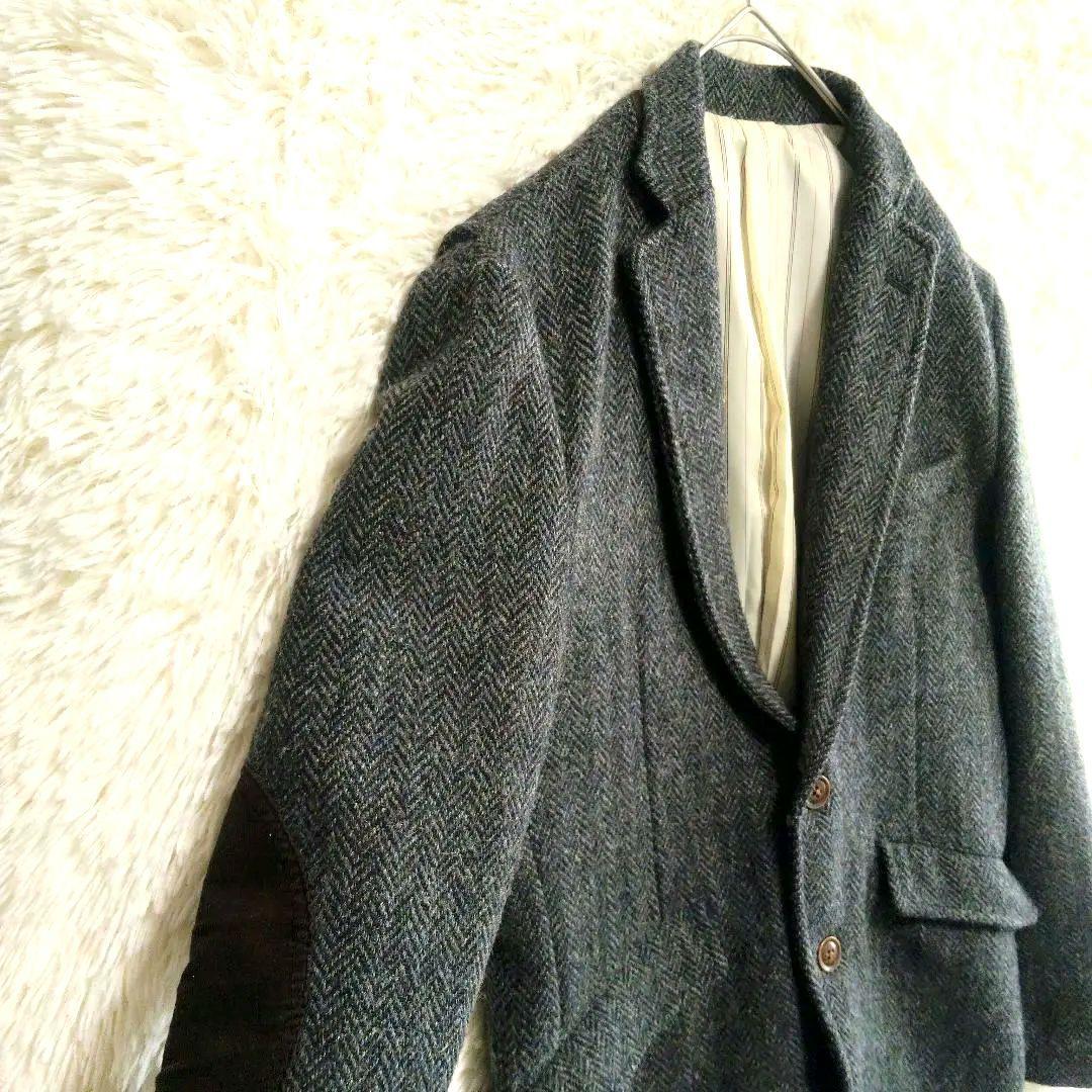 ハリスツイード　ヘリンボーン　100周年記念　限定生地　テーラードジャケット　M