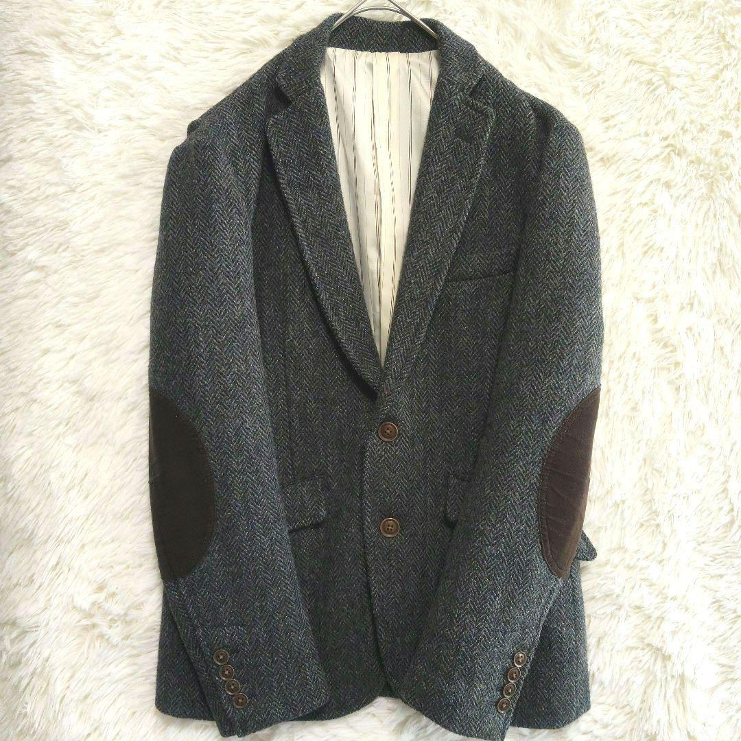 ハリスツイード　ヘリンボーン　100周年記念　限定生地　テーラードジャケット　M